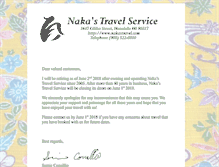 Tablet Screenshot of nakastravel.com